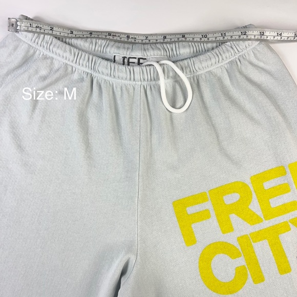 Freecity Life Nature Love Silver Rock Grey Yellow Sweatpants Womens Sz XS-XL New - Picture 14 of 16